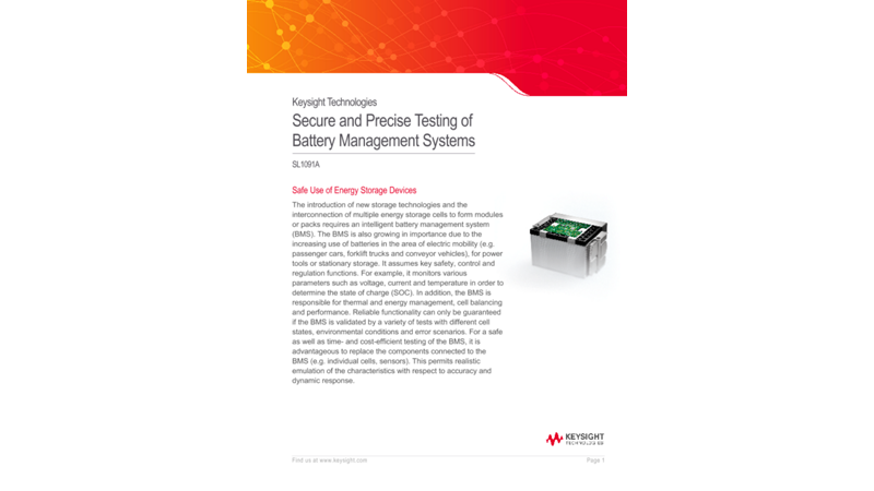 Secure and Precise Testing of Battery Management Systems